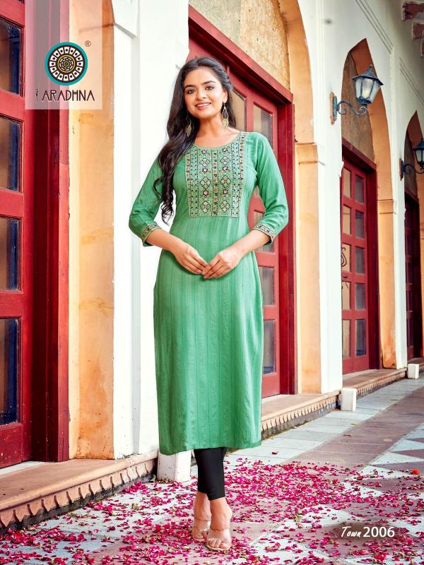 Aradhna Talk Of The Town 2 Fancy Viscose Long Kurti Collection